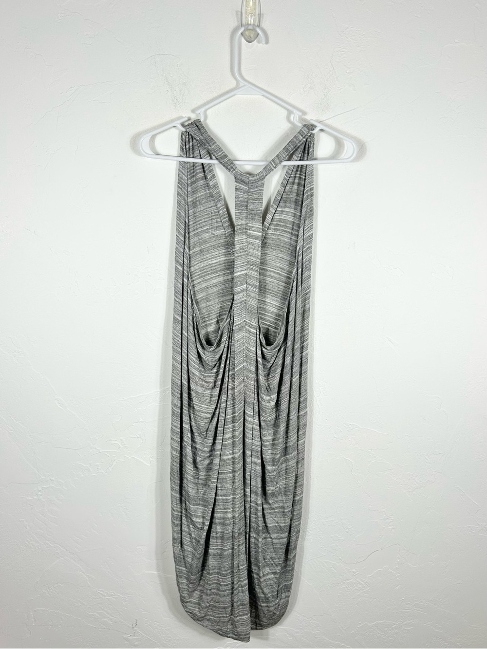 Express Heather Gray Spacedye High-Low Tank Dress Size L - Picture 2 of 6